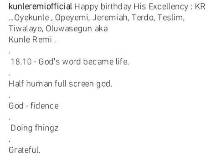
On His 36th Birthday, Actor Kunle Remi Declares, “Half Human, Full-Screen God.” 